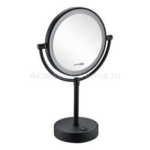 K-1005 Black Зеркало с LED-подсветкой двухстороннее, 3-х кратное увеличение