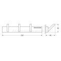 Планка с 3-мя крючками LINEAG TIFFANY LUX TIF902