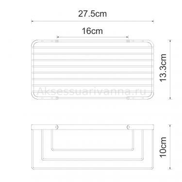K-711WHITE Полка металлическая