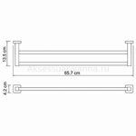 Lippe K-6540 Держатель полотенец двойной